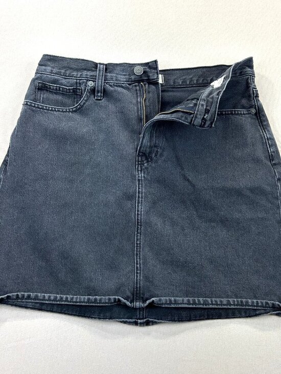 Madewell Dresses & Skirts - Madewell Rigid Denim Skirt A Line Jeans Women's Size 28 Black Cotton